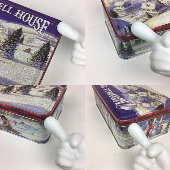 Vtg Maxwell House Coffee Holiday Xmas Winter Tin - Picture 4 of 7